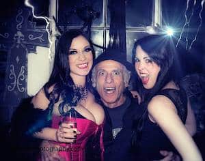 Dark Morte at Actress Dani Thompson's Halloween party