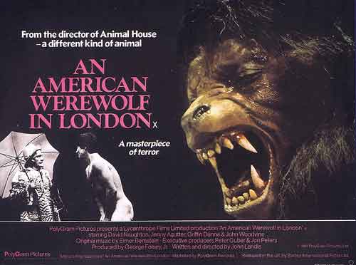 An American Werewolf in London poster - British werewolves

