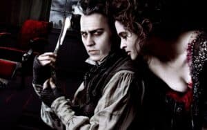 Blood flows thick and bright red in Sweeney Todd The Demon Barber of Fleet Street 2007