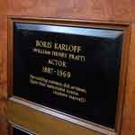 Karloff Memorial at St Paul's Church, Convent Garden
