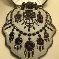 Victorian mourning jewellery (made from Whitby jet)