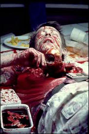 Kane (John Hurt)'s gut-bursting moment in Alien (1979)