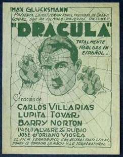 Dracula 1931 Spanish Poster