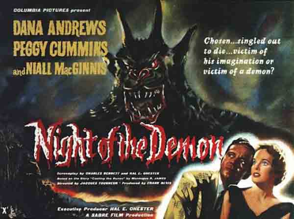 Night of the Demon is based on MR James' Casting of the Runes