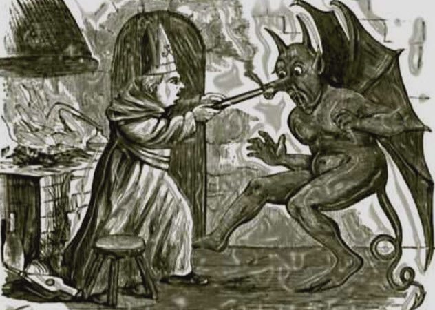 St Dunstan and his Devil-Beating Tongs 1