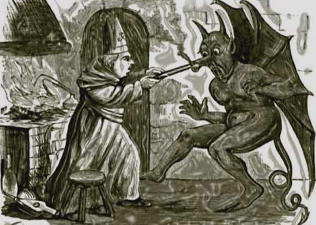 St Dunstan And His Devil-Beating Tongs 1