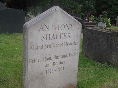 Anthony Shaffer grave at Highgate Cemetery