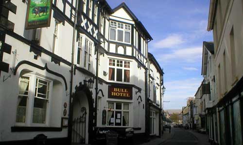 The Bull Hotel in Sedbergh, Cumbria - the scene of an impromptu paranormal by Richard Moody and his partner.