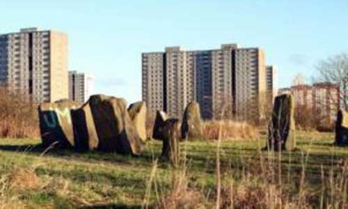 Sighthill Park Stone Circle in Glasgow