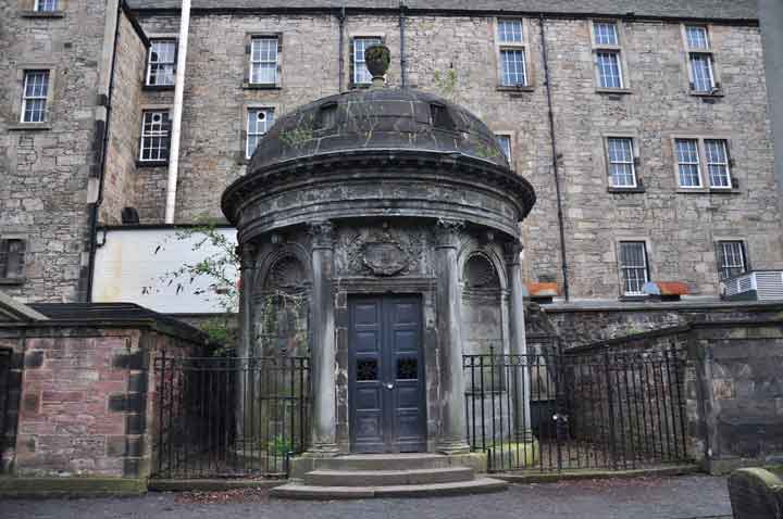 The haunted tomb of Sir George Mackenzie at Greyfriars Cemetery in Haunted Edinburgh