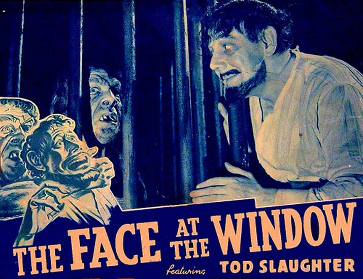 The Face At The Window poster highlights a key plot point which we have to wait the entire film to see.
