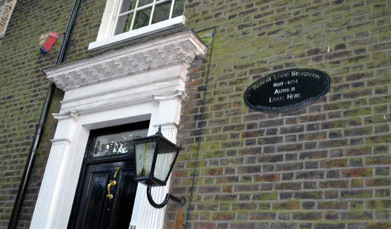 Robert Louis Stevenson's home in Hampstead, London
