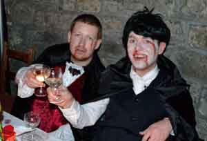 Diners enjoy the festivities in Christchurch Crypt during Bram's Banquet