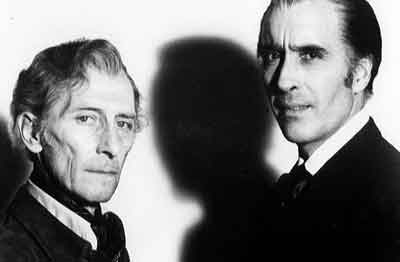 Peter Cushing and Christopher Lee
