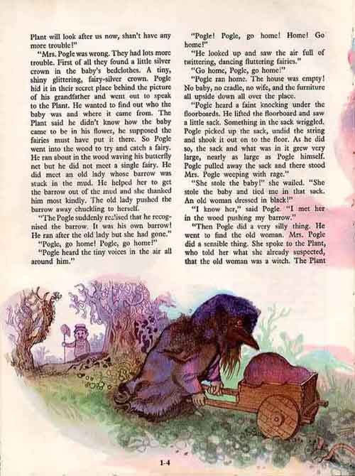 Page from Pogles Annual with artwork by Peter Firmin
