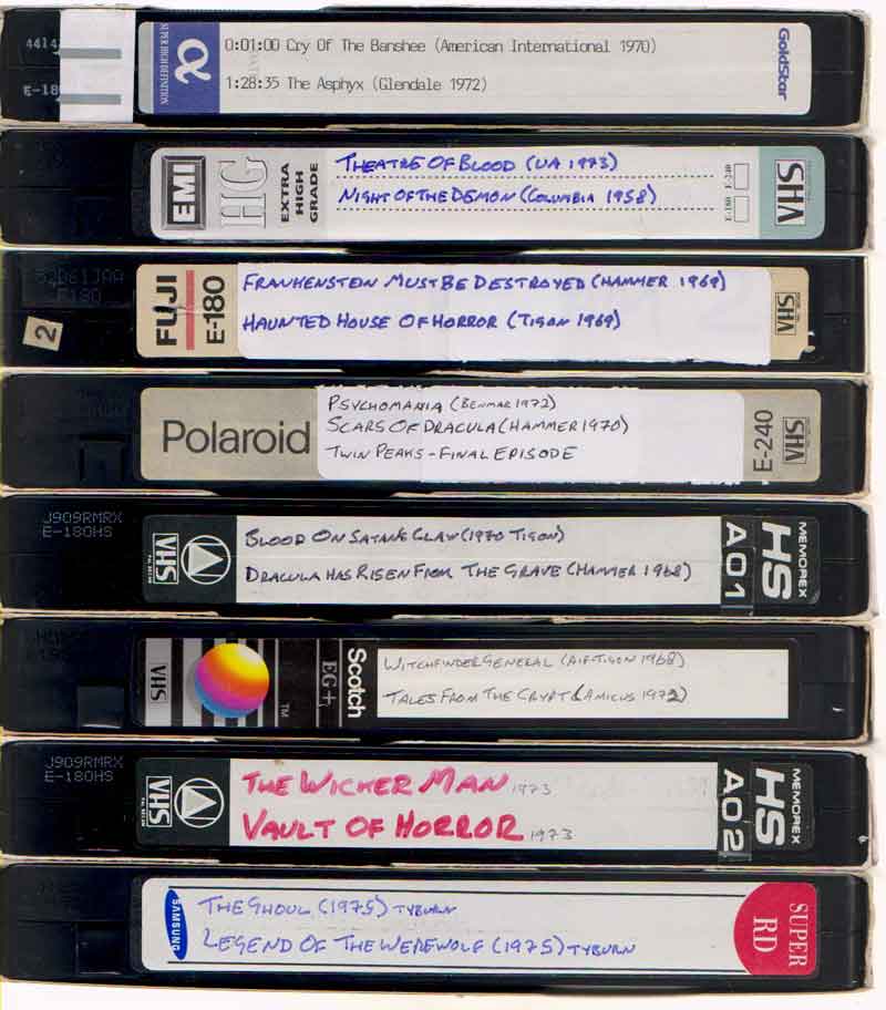 Richard Phillips-Jones' VHS of horror