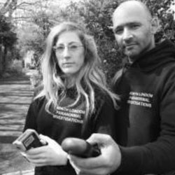 Mickey Gocool and partner Louise from North London Paranormal Investigations