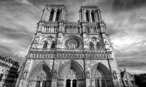 MR James visited every cathedral in France, including Notre Dame Cathedral in Paris