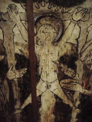 Loddon Rood screen detail of cruxification of William