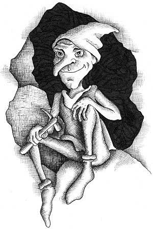 Morfa Colliery: Mining Superstitions and Ghostly Forewarnings 2 An image of a Coblynau, a Welsh mining spirit