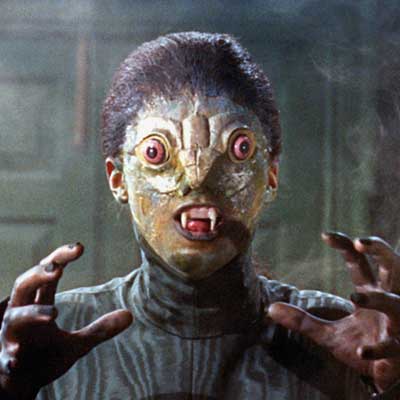 Top 10 She Monsters in British Horror 5 Jacqueline Pearce as The Reptile