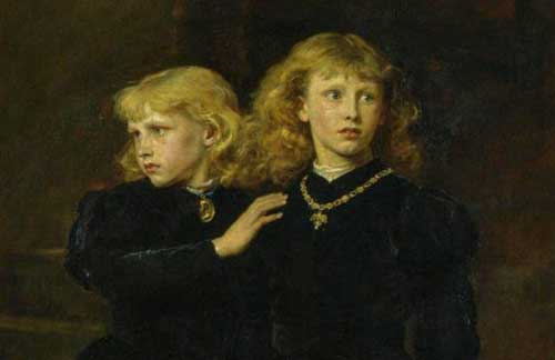 What Happened to the Princes in The Tower? 2 The Two Princes Edward and Richard in the Tower, 1483 by Sir John Everett Millais, 1878