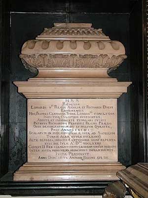 What Happened to the Princes in The Tower? 3 The Urn at Westminster Abbey containing the remains of the Two Princes