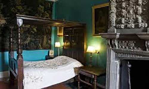 The haunted Tapestry room At Muncaster