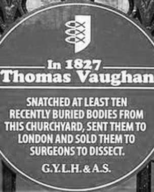 Thomas Vaughan Plaque