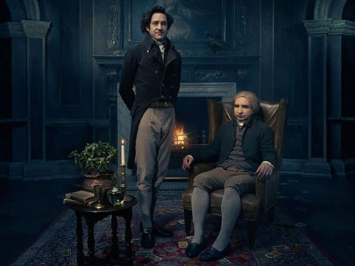 Bertie Carvel and Eddie Marsdan as Jonathan Strange and Mr Norrell