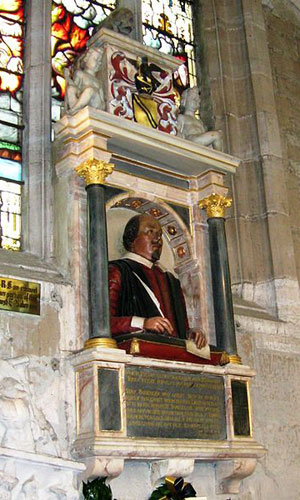 William Shakespeare Memorial at Holy Trinity Church in Stratford upon Avon