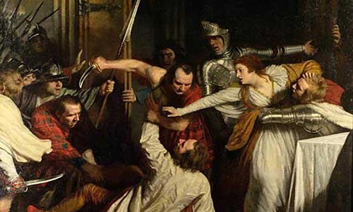 The Life and Afterlives of Mary Queen of Scots 3 The Murder of Rizzio, 1787 by John Opie
