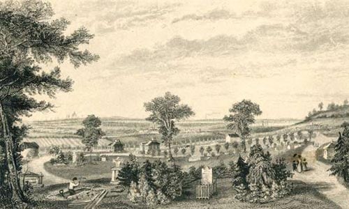 Nunhead Cemetery, circa 1855