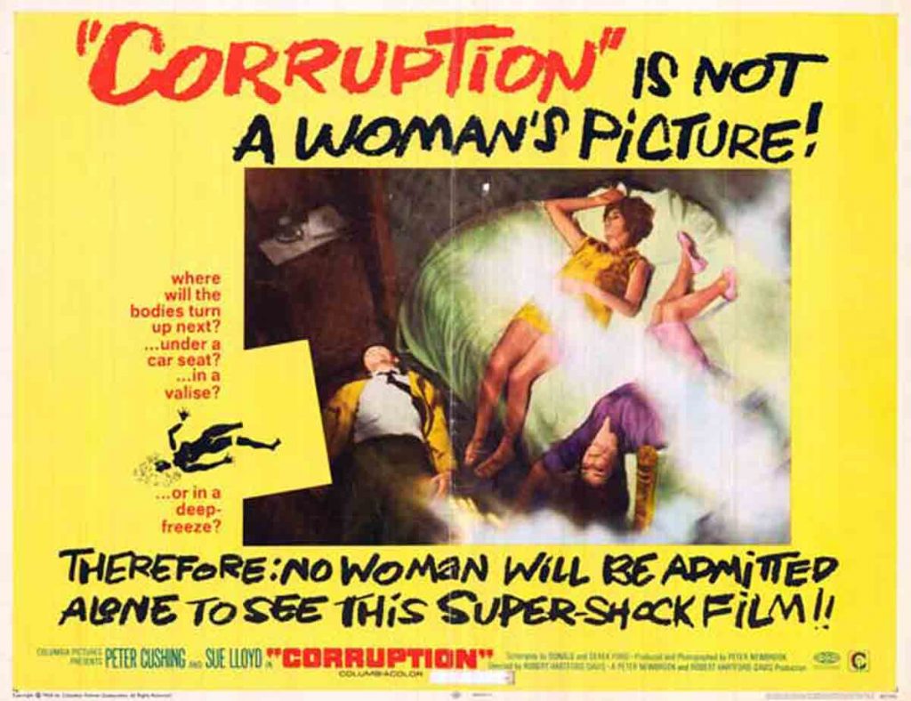 Corruption 1968 Poster