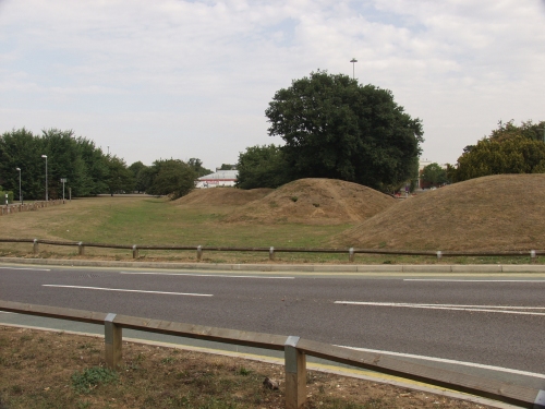 Six Hills Burial Mound - one of Stevenage's most familiar landmarks