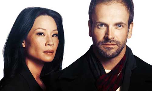 Elementary - Lucy Liu (Dr Watson) and Sherlock Holmes (Johnny Lee Miller)
