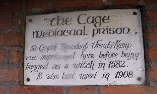 St Osyth Witches Cage Essex