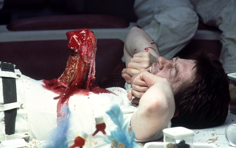 John Hurt in his most famous scene in Alien
