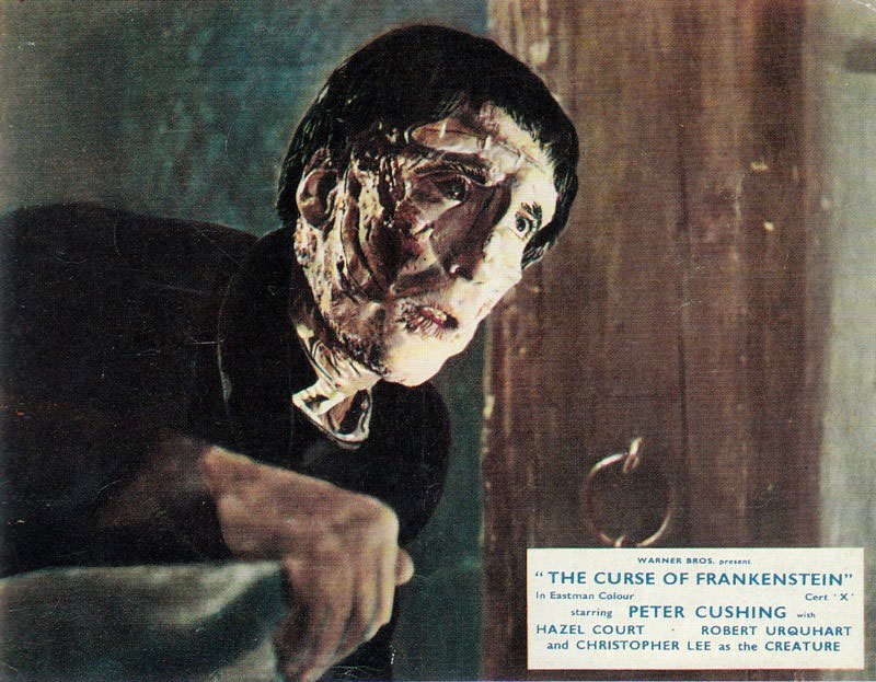 Christopher Lee as the Creature in The Curse of Frankenstein