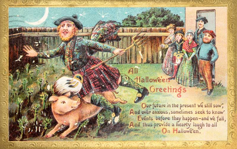 Halloween Scotland Postcard