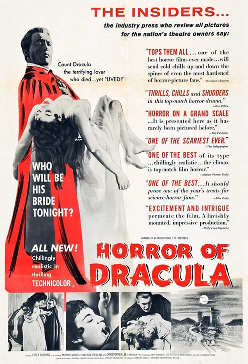 10 Dracula 1958 Facts You Didn't Know 1 Dracula 1958 poster