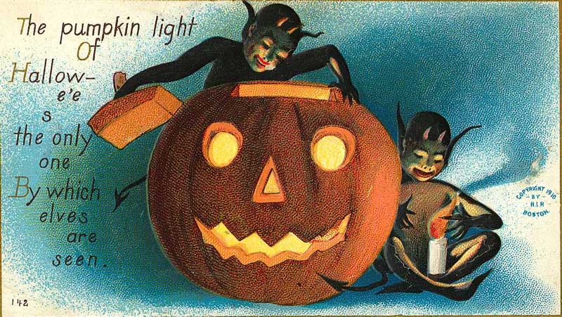 Jack O Lantern Postcard