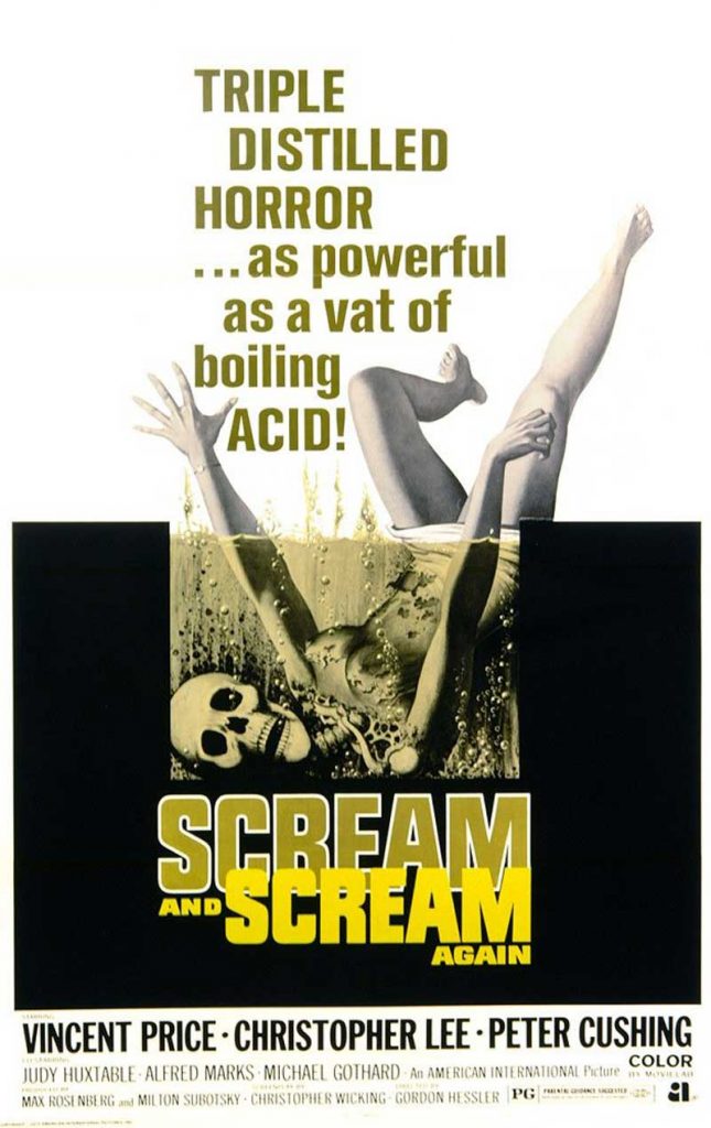 Scream and Scream Again 1970 REVIEW 2 Scream and Scream Again poster