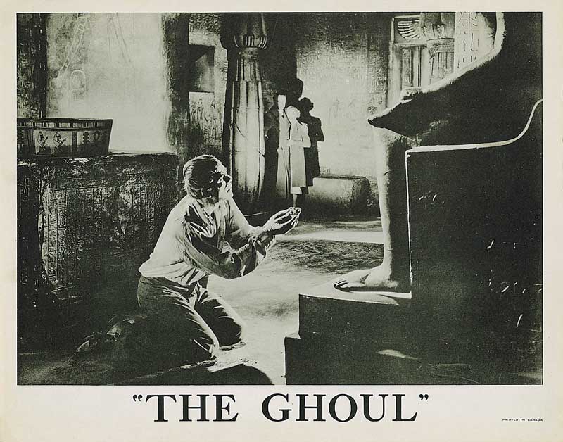 A scene from The Ghoul 1933 with Boris Karloff