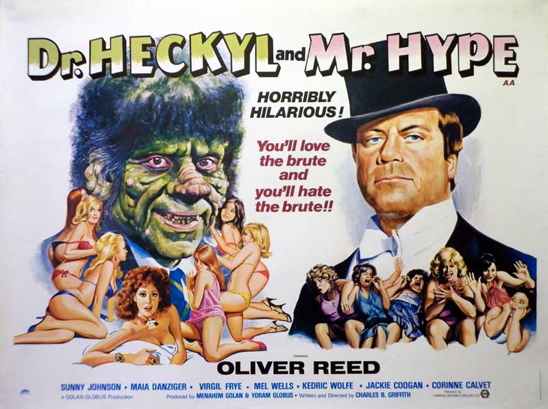 Actor Oliver Reed film Dr Heckyl and Mr Hype