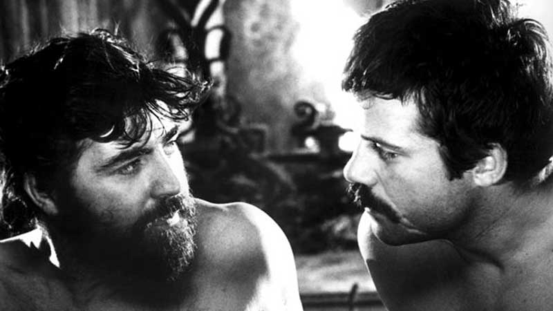 Oliver Reed and Alan Bates appeared together in Ken Russell's Women in Love (1969)
