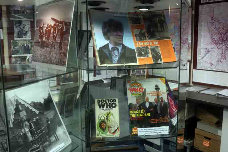 Doctor Who and The Daemons memorabilia can been seen in the Aldbourne Heritage Centre