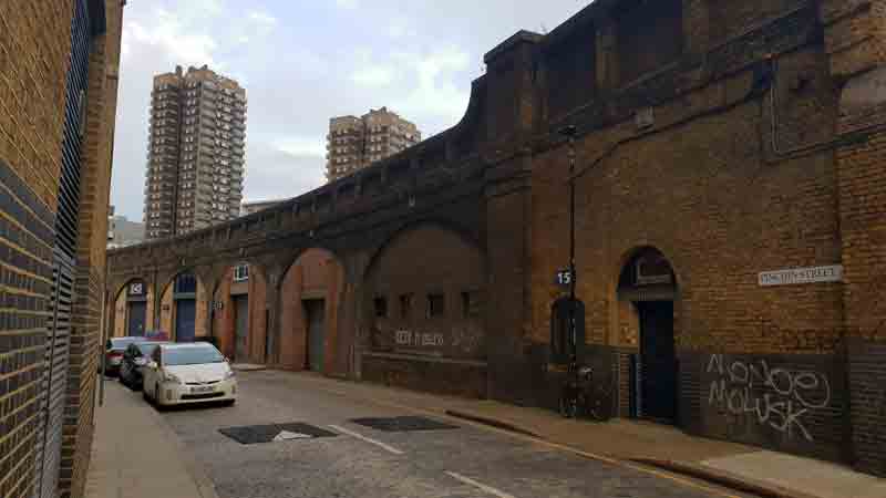 Pinchin Street, site of the discovery of the ‘Pinchin Street Torso’