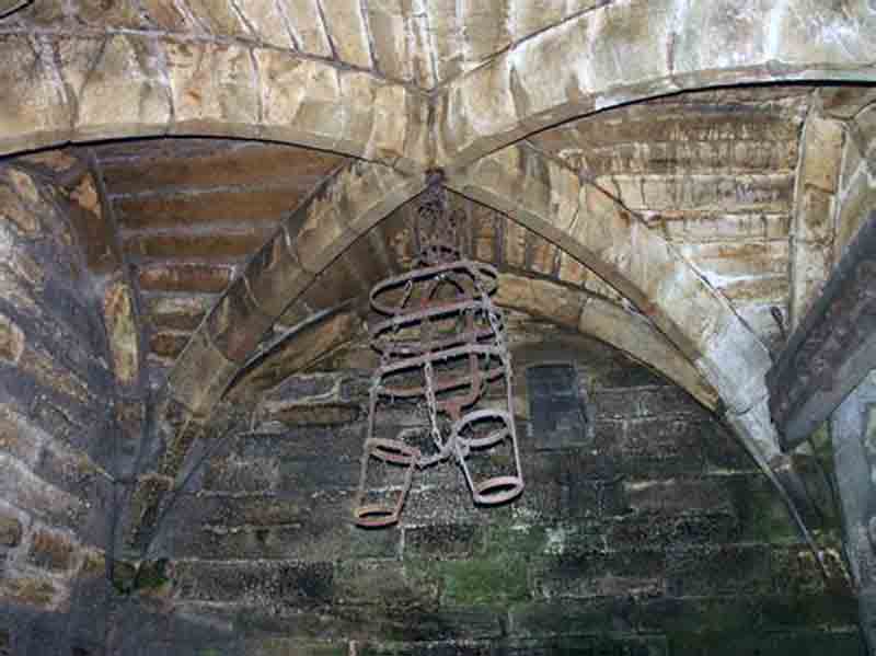 Warwick Castle Dungeon is said to be haunted by a dark entity