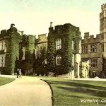 Warwick Castle, pictured here in 1908, has had a long and bloody history... and has plenty of ghosts!